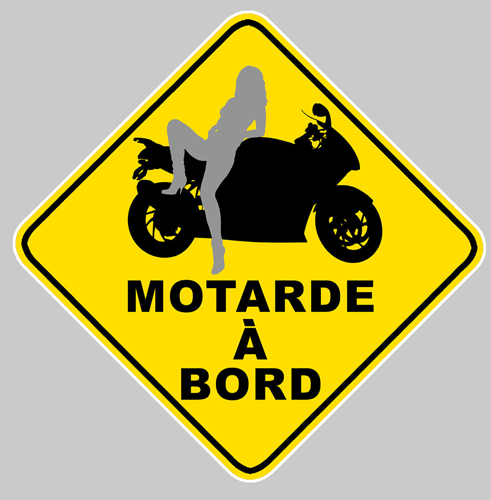 STICKER MOTARDE A BORD - MA182