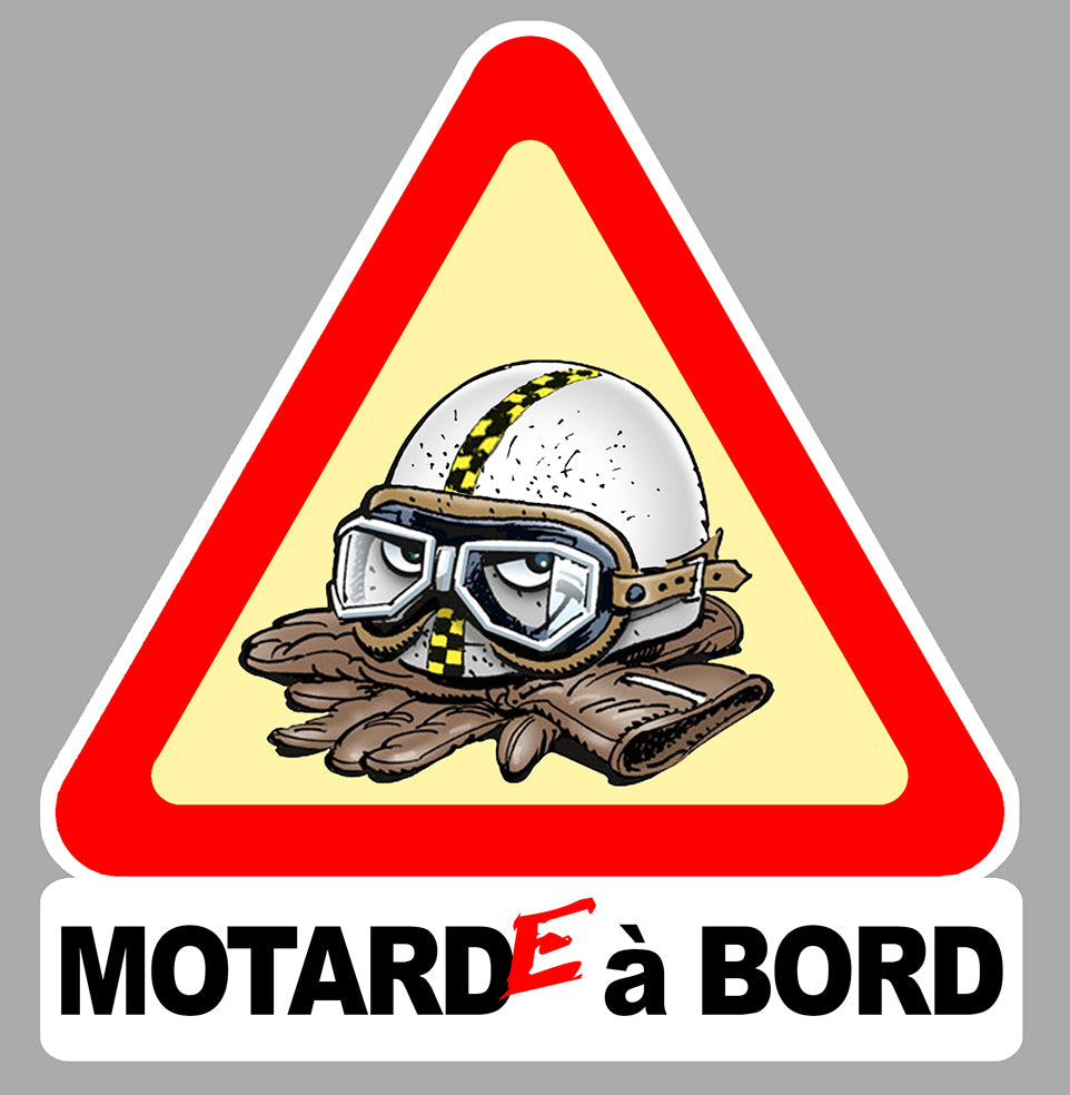 STICKER MOTARDE A BORD - MB103