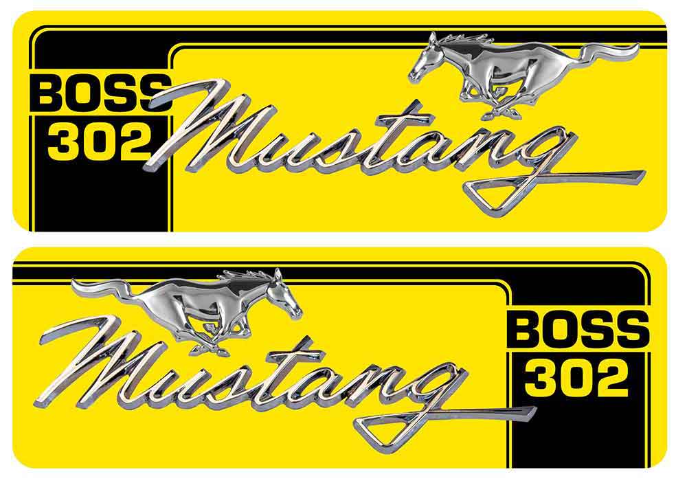 2 X STICKER FORD MUSTANG - MC032