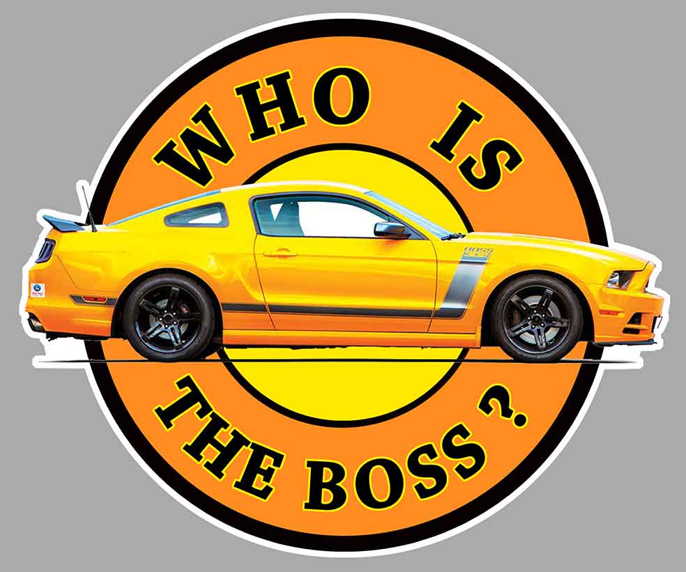 STICKER FORD MUSTANG BOSS - MC035