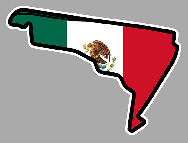 STICKER CIRCUIT MEXICO MEXIQUE - MC074