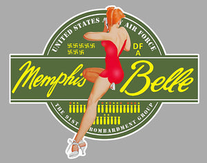 STICKER PINUP MENPHIS BELLE - MC138