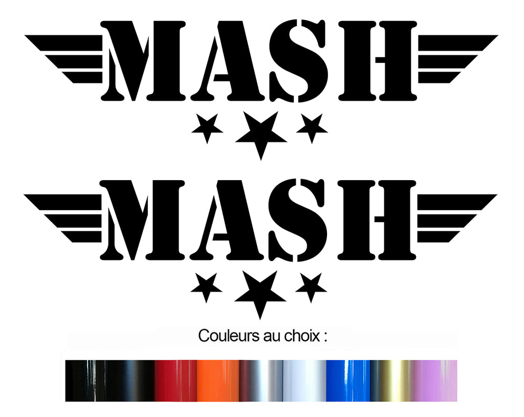 2 X STICKER MASH - MC188