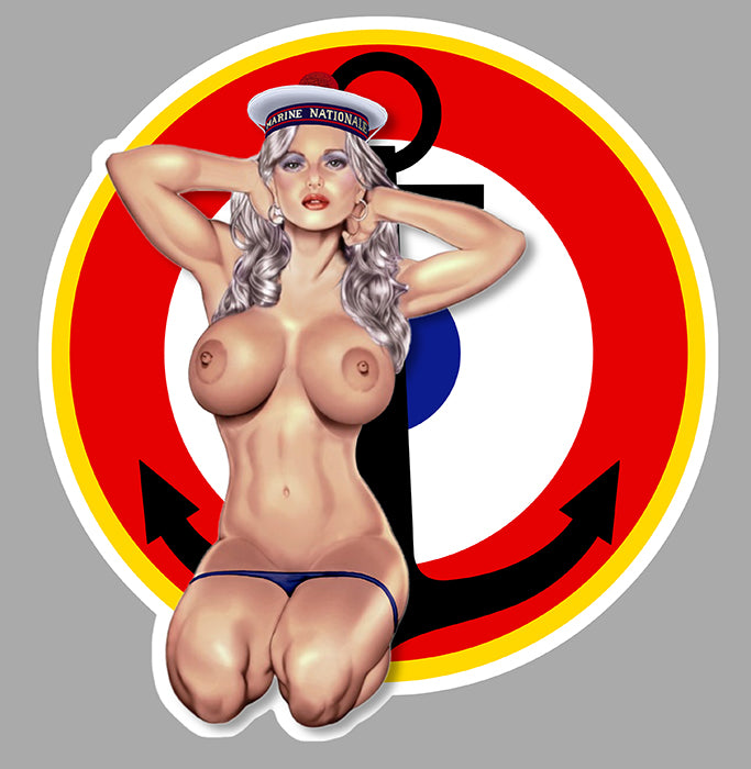 STICKER PINUP MARINE NATIONALE - MD041