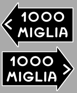 2 X STICKER CIRCUIT 1000 MIGLIA - MD062