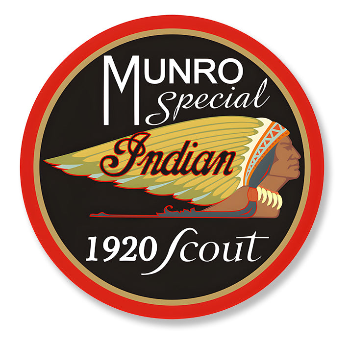 STICKER INDIAN SCOUT MUNRO - MD082