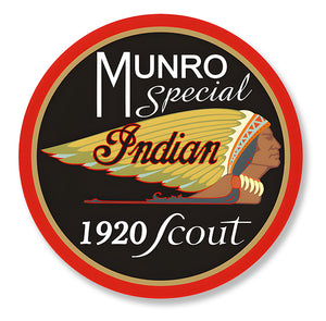 STICKER INDIAN SCOUT MUNRO - MD082
