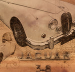 ART PRINT "DA VINCI" - JAGUAR MK2 - Ref : DV036