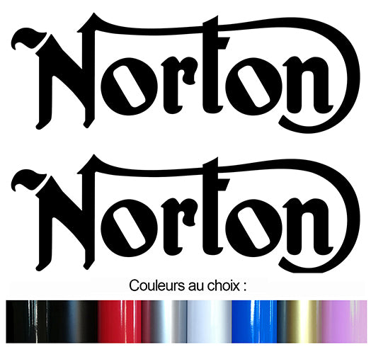 2 X STICKER NORTON - NA095