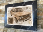 ART PRINT "DA VINCI" - NSU PRINZ TT - Ref : DV044