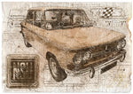 ART PRINT "DA VINCI" - NSU PRINZ TT - Ref : DV044