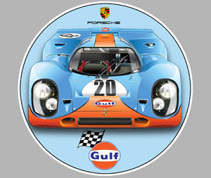 Adesivo Porsche 917 Gulf PA009