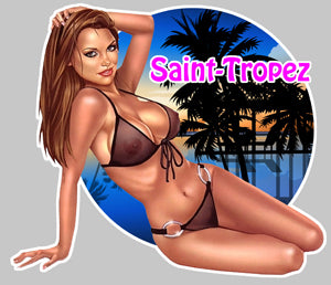 STICKER PINUP SAINT TROPEZ - PA052