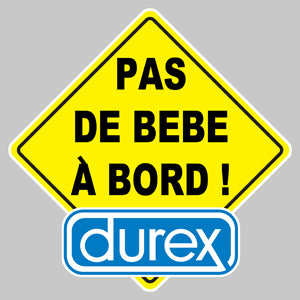 STICKER PAS DE BEBE DUREX - PA057
