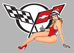 STICKER CHEVROLET CORVETTE - PA175