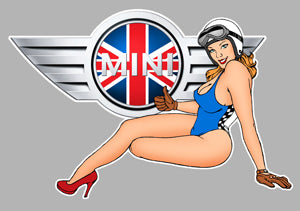 Sticker Austin Mini Cooper PA239 – Adesivo autoadesivo