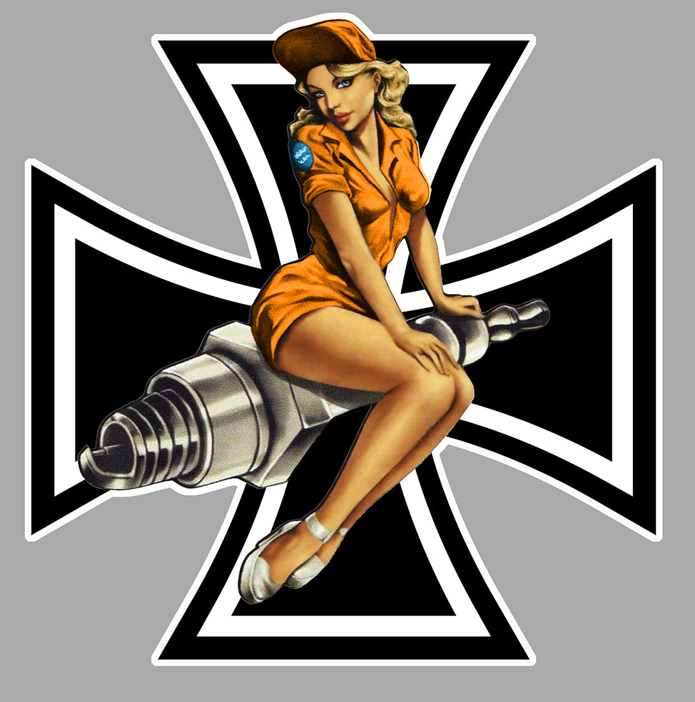 STICKER PINUP CROIX DE FER - PC002
