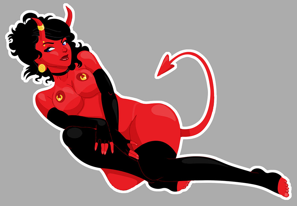 STICKER PINUP DIABLESSE - PC022