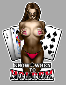 STICKER PINUP POKER TEXAS HOLDEM - PD170