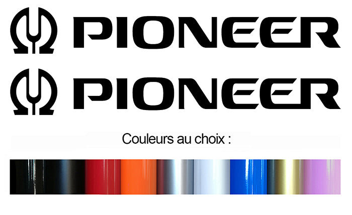 2 X STICKER PIONEER - PF027