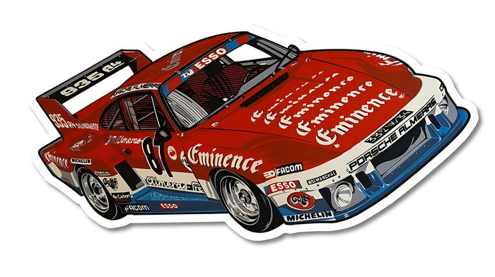Sticker Porsche 911 935 PF155 – Adesivo autoadesivo