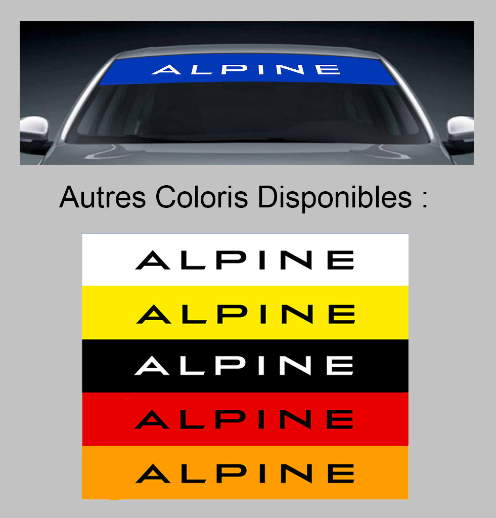 ALPINE WINDSHIELD SUN VISOR STRIP - Ref: PS001-11 