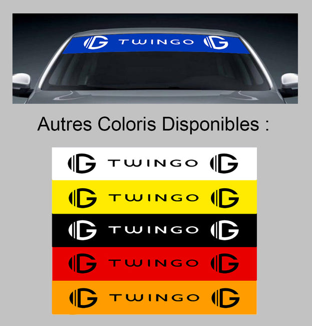 Bande Pare-soleil Pour Pare-brise Renault Trafic I, II, III (1981-2019) - Autocollant PVC, Coupe Reflets - 1