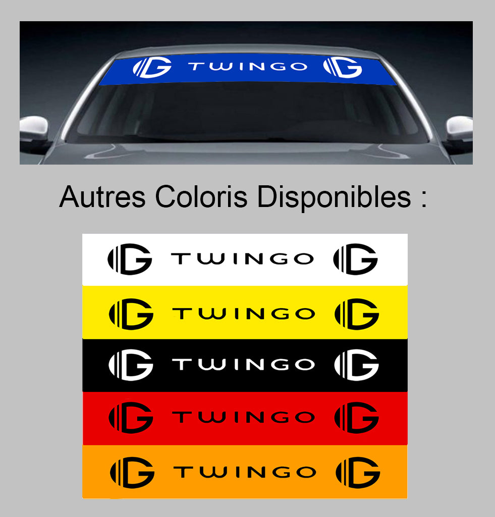 Bande Pare-soleil Pour Pare-brise Renault Trafic I, II, III (1981-2019) - Autocollant PVC, Coupe Reflets