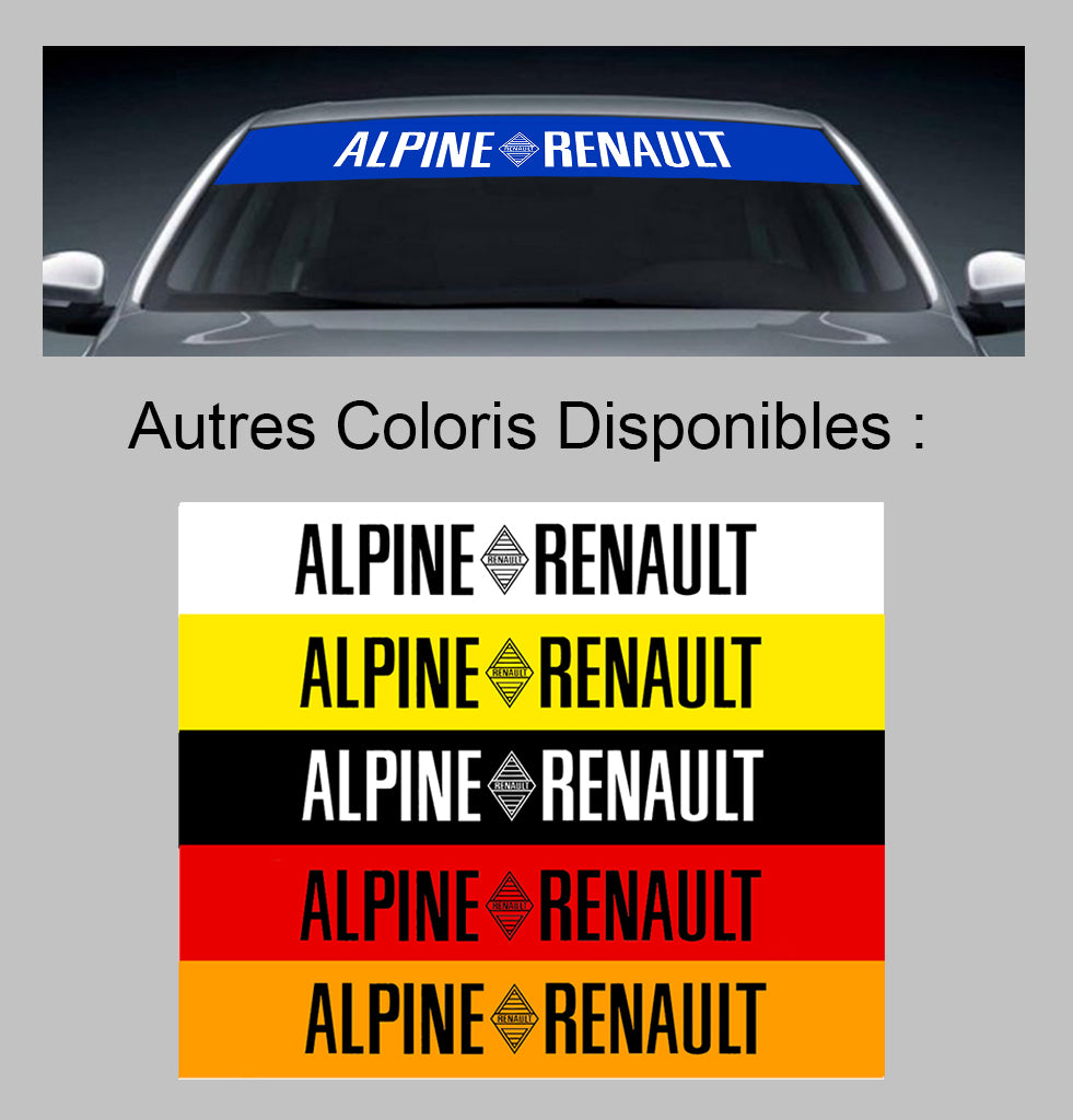 ALPINE RENAULT WINDSHIELD SUN VISOR STRIP - Ref: PS001-8 