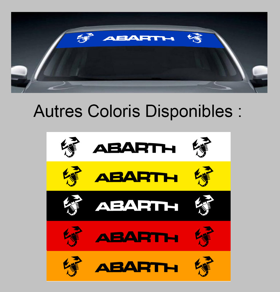 ABARTH WINDSHIELD SUN VISOR STRIP - Ref: PS007-3 