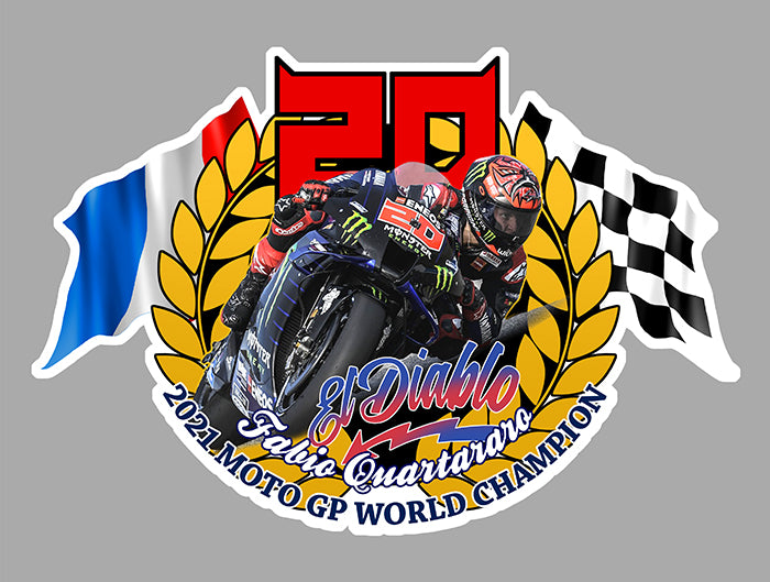 STICKER CONTINENTAL CIRCUS QUARTARARO - QA016
