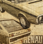 ART PRINT "DA VINCI" - RENAULT R17 - Ref : DV052