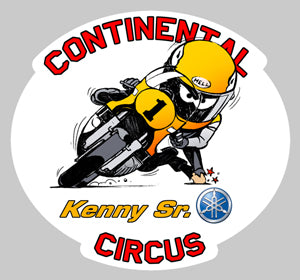 STICKER CONTINENTAL CIRCUS ROBERTS YAMAHA - RA008