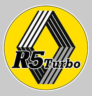 Sticker Renault 5 Turbo RA025 – Autocollant adhésif