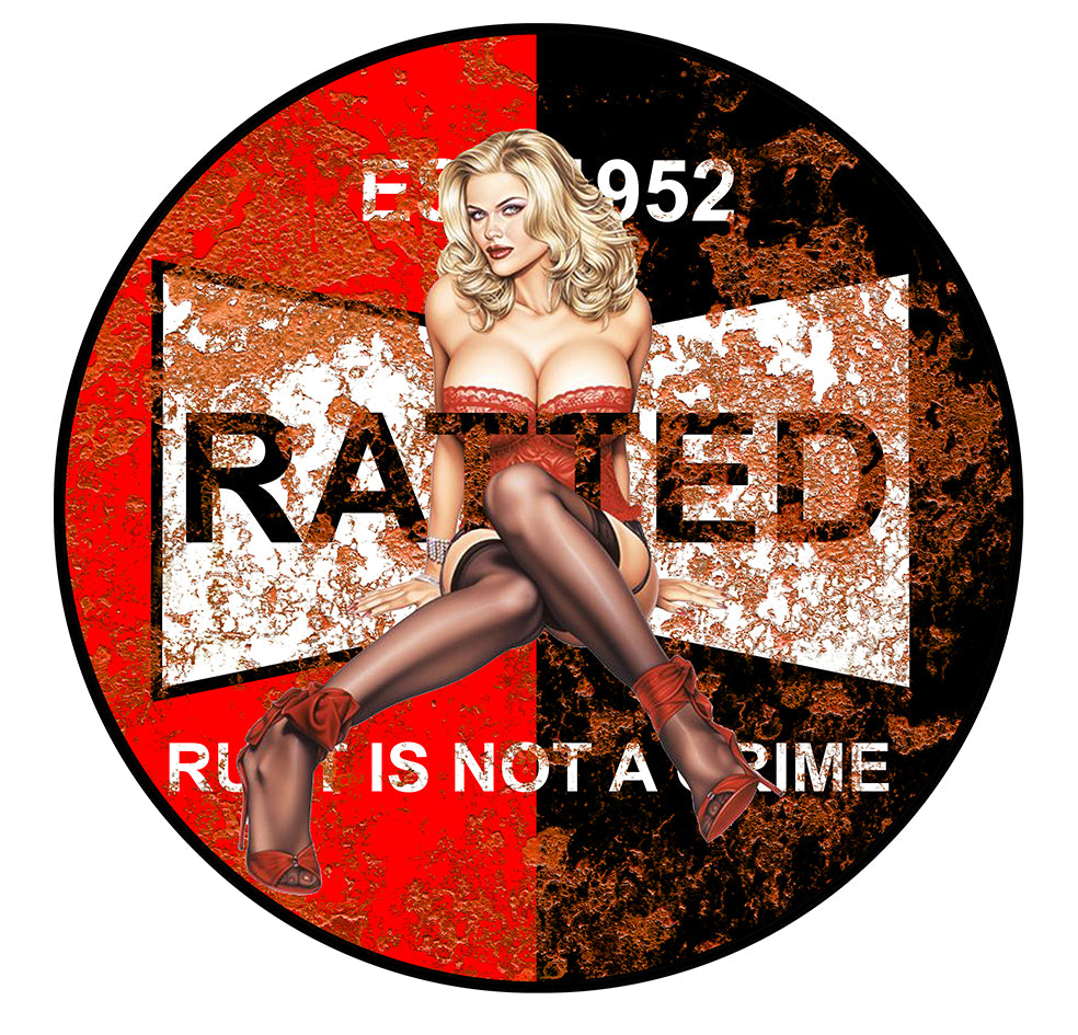 STICKER PINUP RATTED ROUILLE - RA098