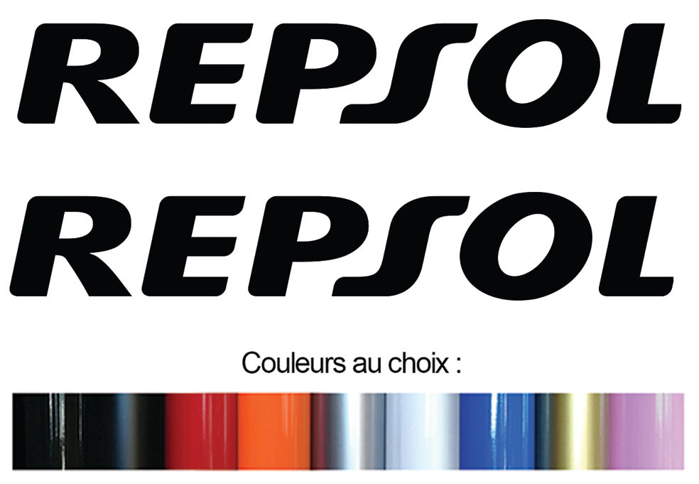 2 X STICKER REPSOL - RA204