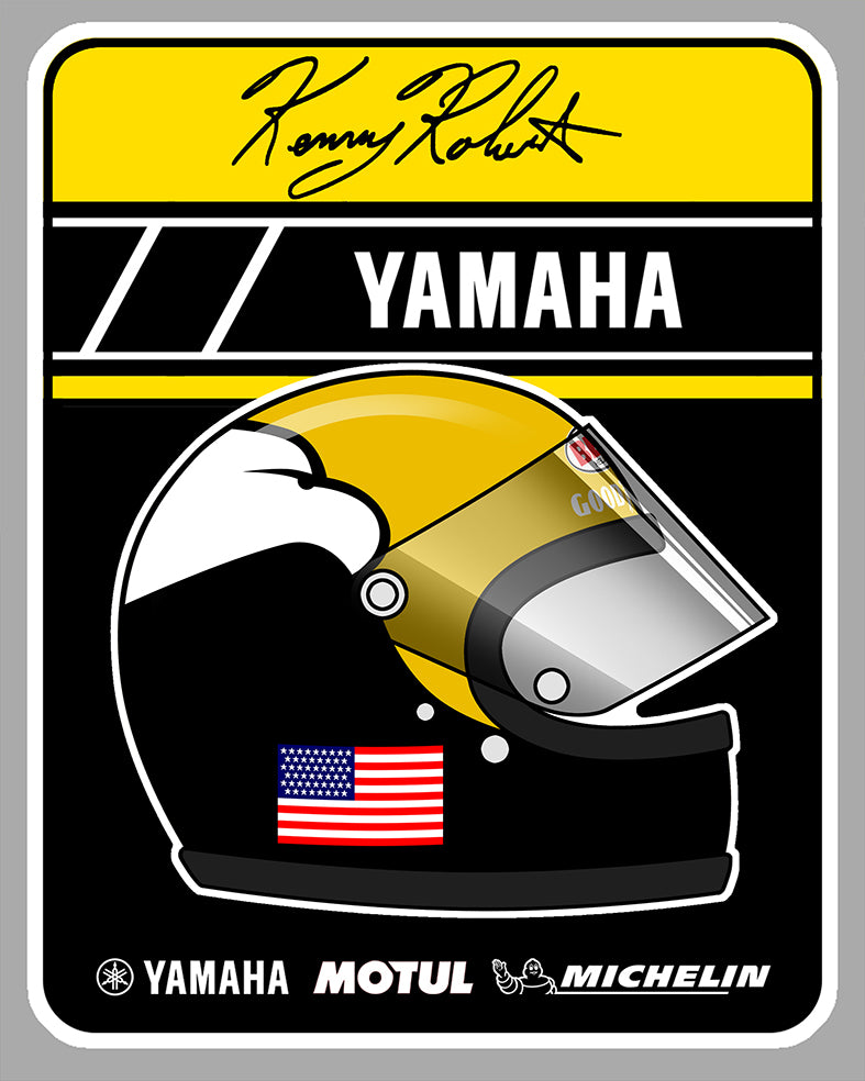 STICKER CONTINENTAL CIRCUS YAMAHA KENNY ROBERTS - RB002