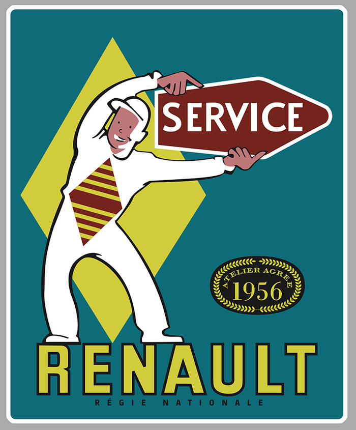 Sticker Renault Service RB008 – Autocollant adhésif