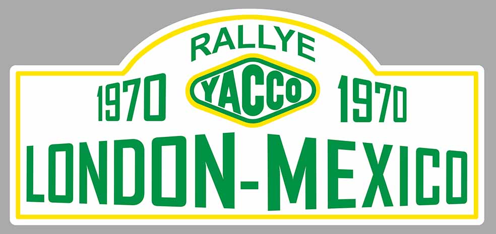 STICKER CIRCUIT RALLYE LONDRES MEXICO - RB009