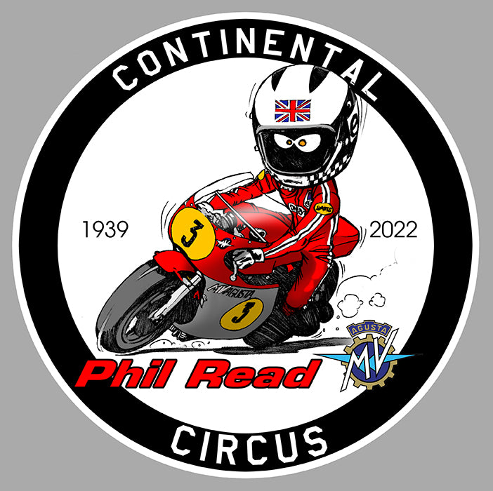 STICKER CONTINENTAL CIRCUS READ MV AGUSTA - RB146