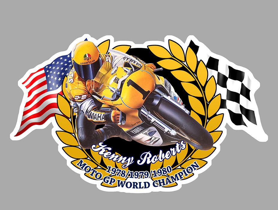 STICKER CONTINENTAL CIRCUS ROBERTS YAMAHA - RB149