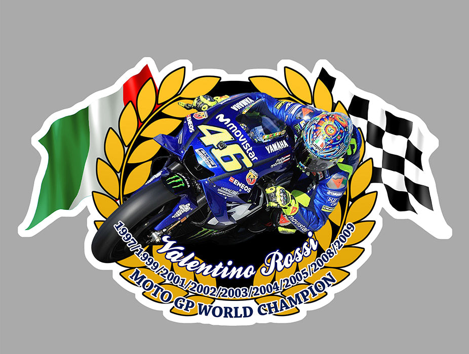STICKER CONTINENTAL CIRCUS ROSSI YAMAHA - RB152