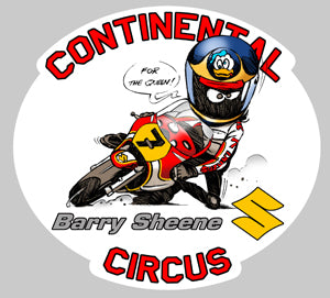 STICKER CONTINENTAL CIRCUS SHEENE SUZUKI - SA002