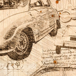 ART PRINT "DA VINCI" - SAAB 96 - Ref : DV039