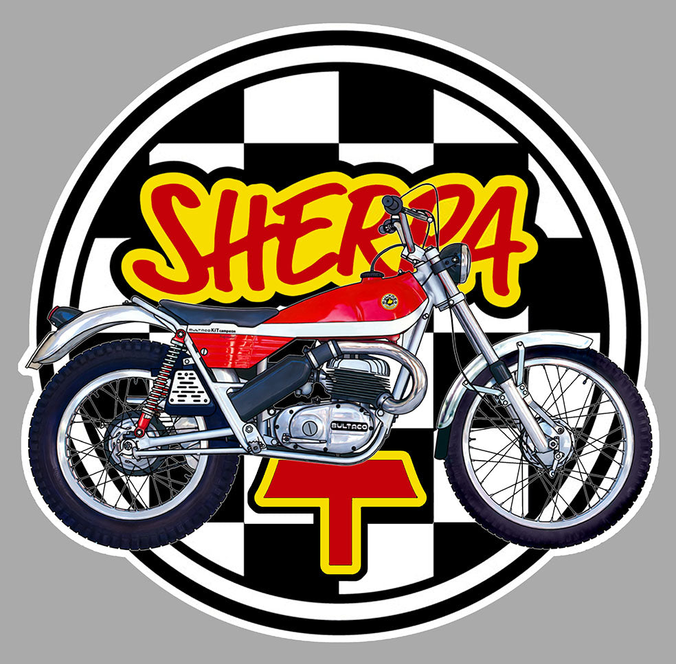 STICKER BULTACO SHERPA - SB080