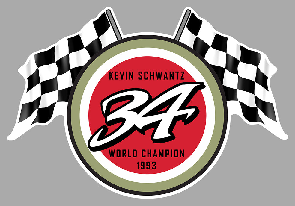 STICKER CONTINENTAL CIRCUS SCHWANTZ #34 LUCKY STRIKE - SC080