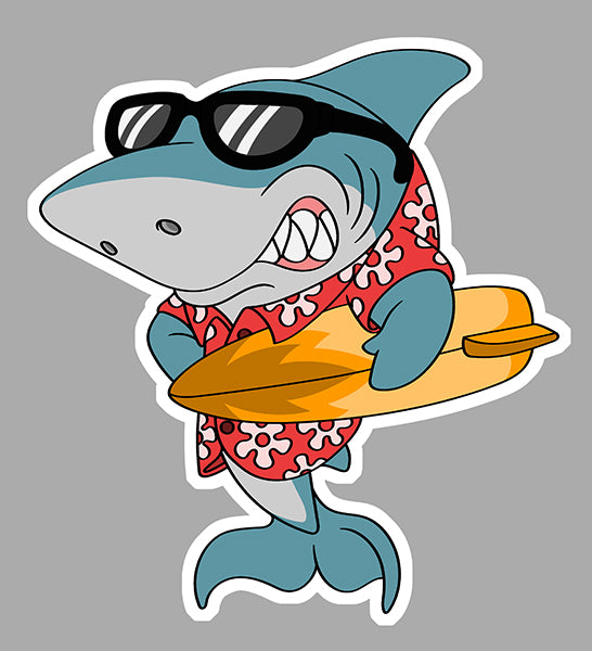 STICKER SURF REQUIN - SC211