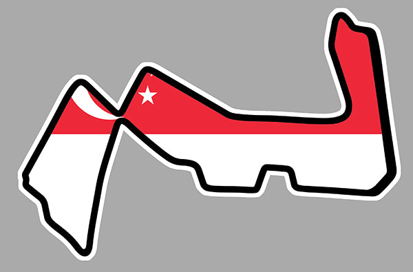 STICKER CIRCUIT SINGAPOUR - SD007
