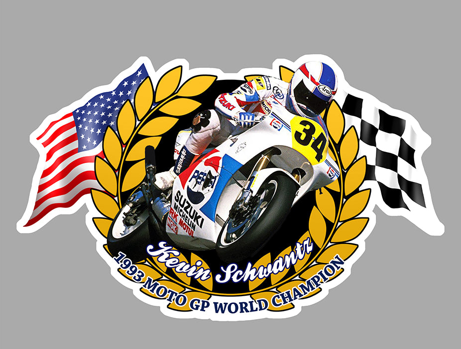 STICKER CONTINENTAL CIRCUS SCHWANTZ SUZUKI - SD197