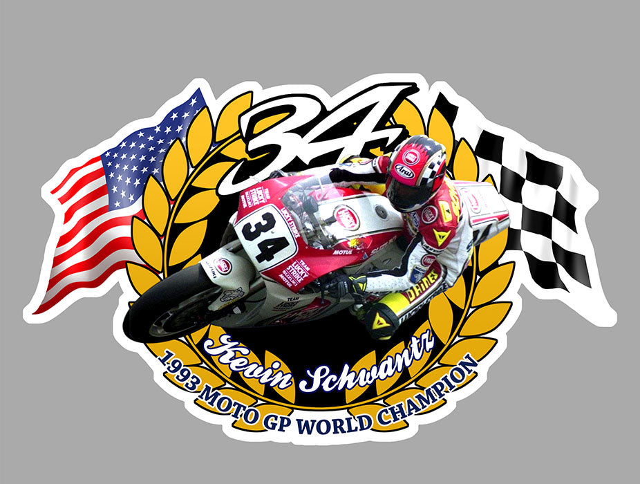 STICKER CONTINENTAL CIRCUS SCHWANTZ SUZUKI - SD198